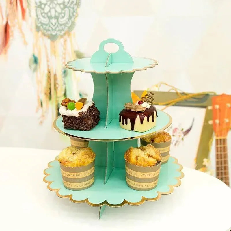 Présentoir Cupcakes Papier Jetable Mariage