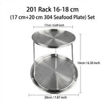 Support Plateau Buffet Inox Réglable Pro