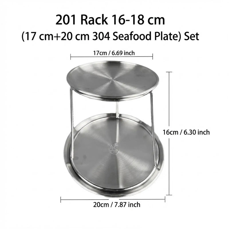 Support Plateau Buffet Inox Réglable Pro