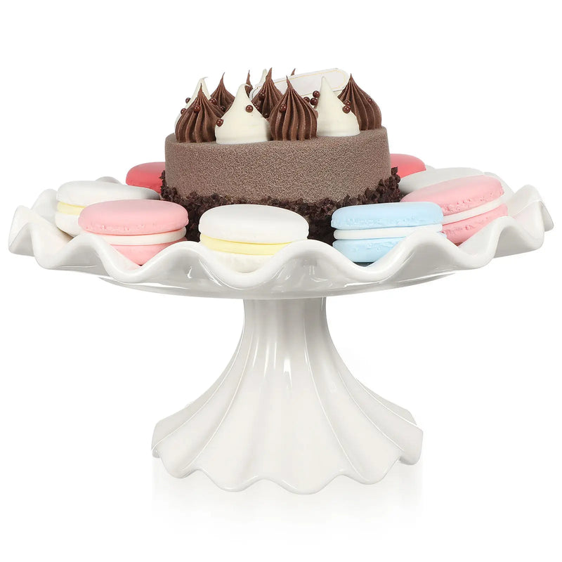 Présentoir Gâteau Céramique Piédestal