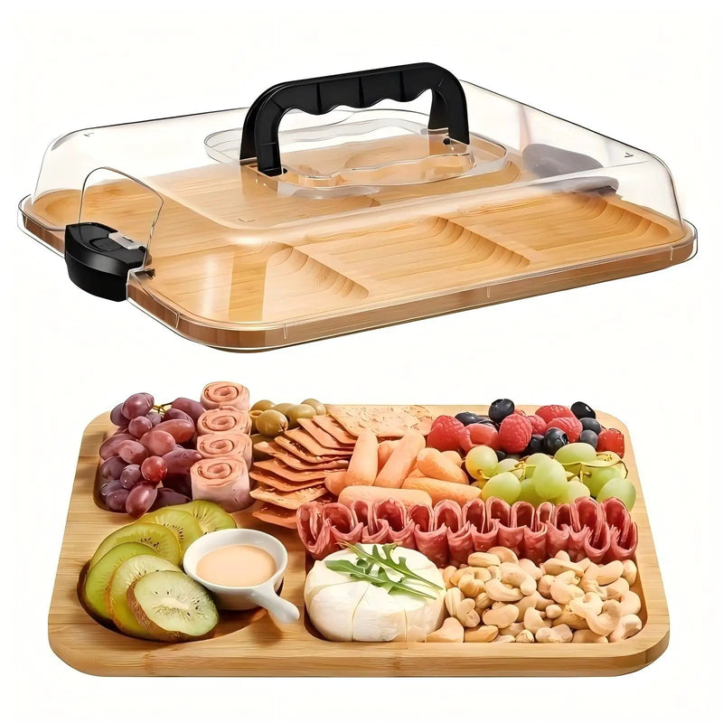 Plateau Buffet Compartimenté avec Poignées