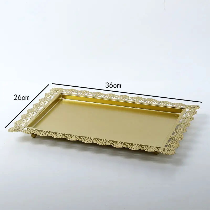Présentoir Gâteau Doré Multi-Usages