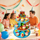 Présentoir Cupcakes 3 Étages Anniversaire
