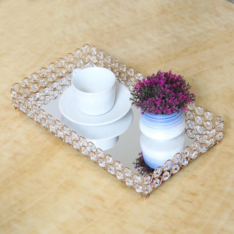 Plateau Miroir Cristal Buffet