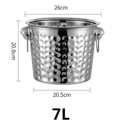 Seau à Champagne Inox Tête Tigre