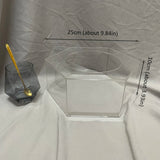 Présentoir Gâteau Hexagonal Acrylique Mariage Anniversaire – support buffet traiteur professionnel