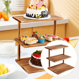 Présentoir Cupcakes Bois Rustique Buffet