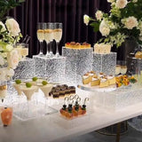 Présentoir Buffet Acrylique Ondulé Set 8 Pièces – mise en scène buffet sucré salé