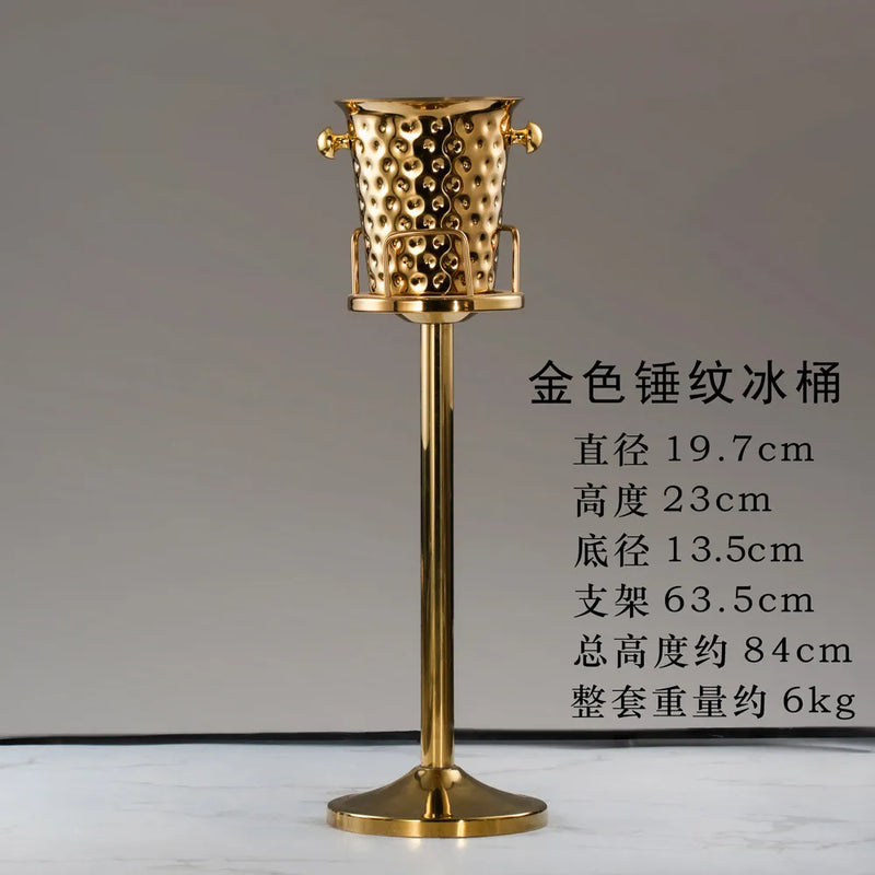 Rafraîchisseur Champagne Inox sur Pied