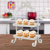 Présentoir Cupcakes Vintage Deux Étages