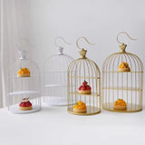 Présentoir Buffet Cage à Oiseau Vintage