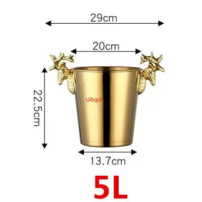 Seau à Glace Inox Baril Bar