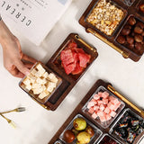 Boîte Fruits Secs Verre Compartiments