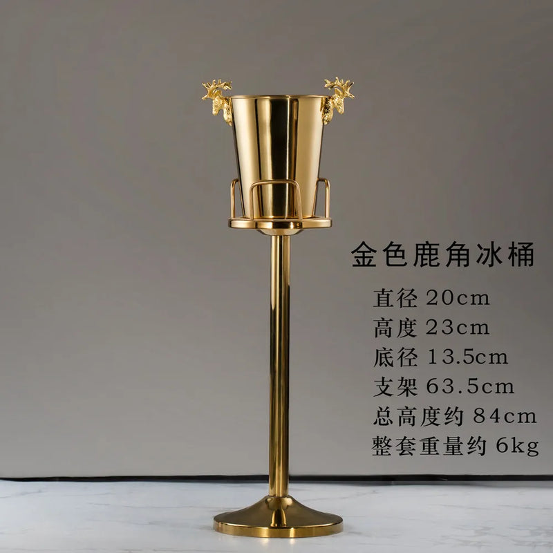 Rafraîchisseur Champagne Inox sur Pied