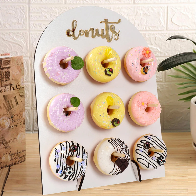 Arche Bois Présentoir Donuts Anniversaire