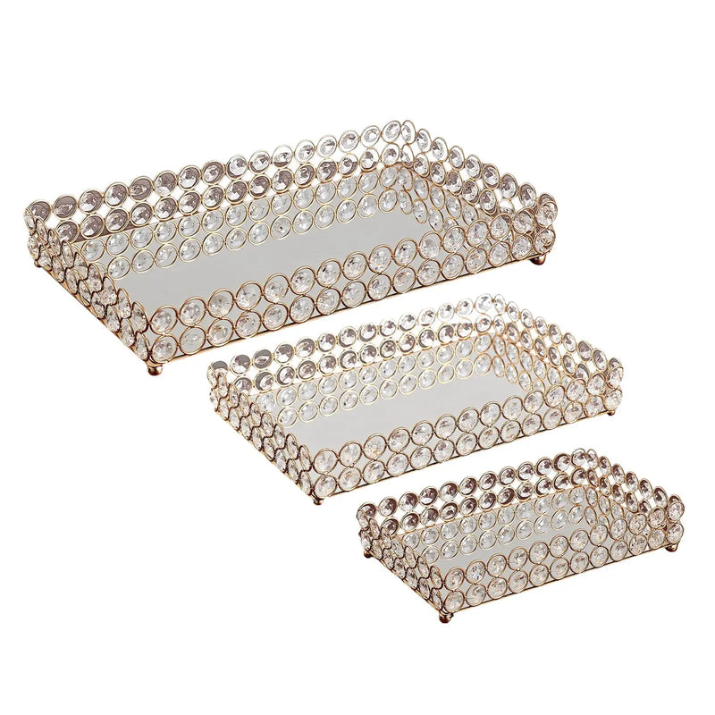 Plateau Miroir Cristal Buffet