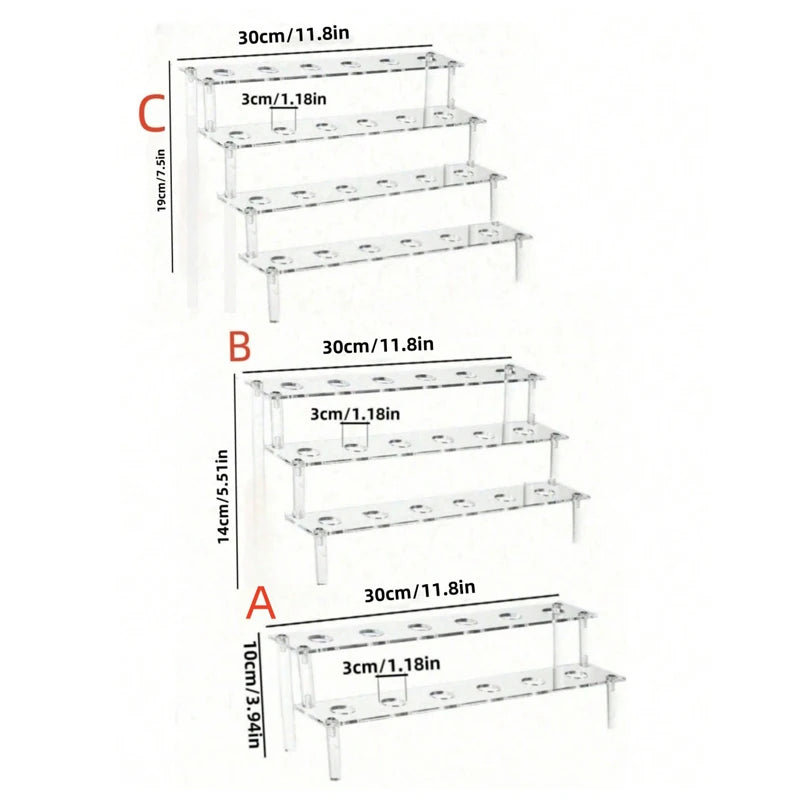 Présentoir Multi-Niveaux Gâteaux Glace