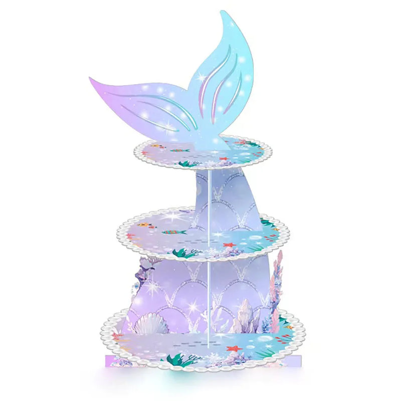 Présentoir Gâteaux Sirène 3 Étages