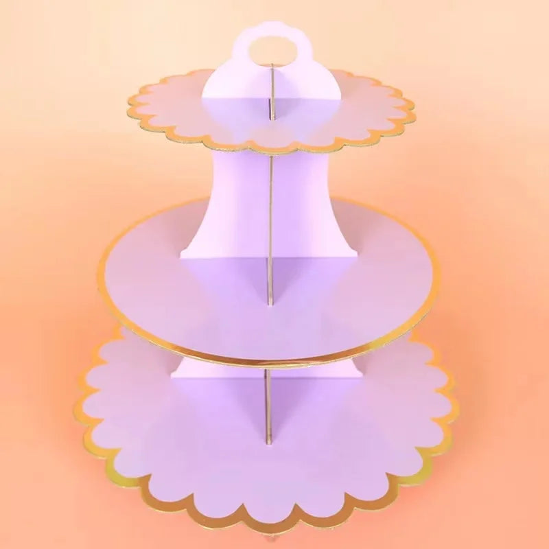 Présentoir Cupcake Carton Arc-en-Ciel