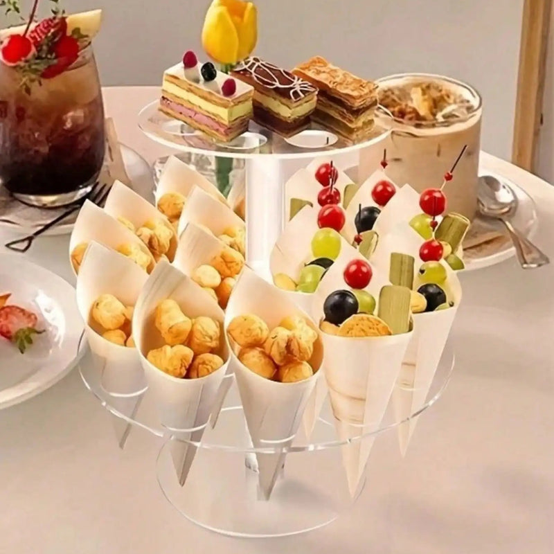 Présentoir Glace 16 Trous – set buffet événement chic et moderne