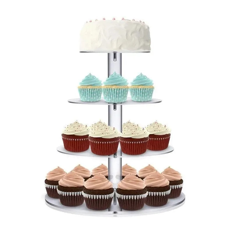 Présentoir Cupcakes Acrylique Grande Capacité