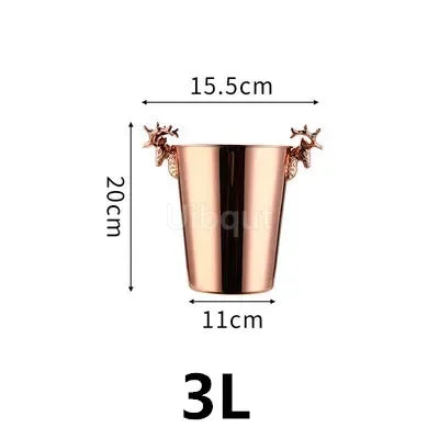 Rafraîchisseur Champagne Baril Tête Cerf