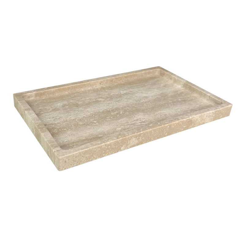 Bandeja de tocador de mármol natural de 10"x6", bandeja de piedra de mármol Calacatta Viola auténtica para baño/cocina/tocador