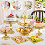 Présentoir à Gâteaux Doré 6 Pièces