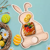 Plateau Bois Lapin Pâques