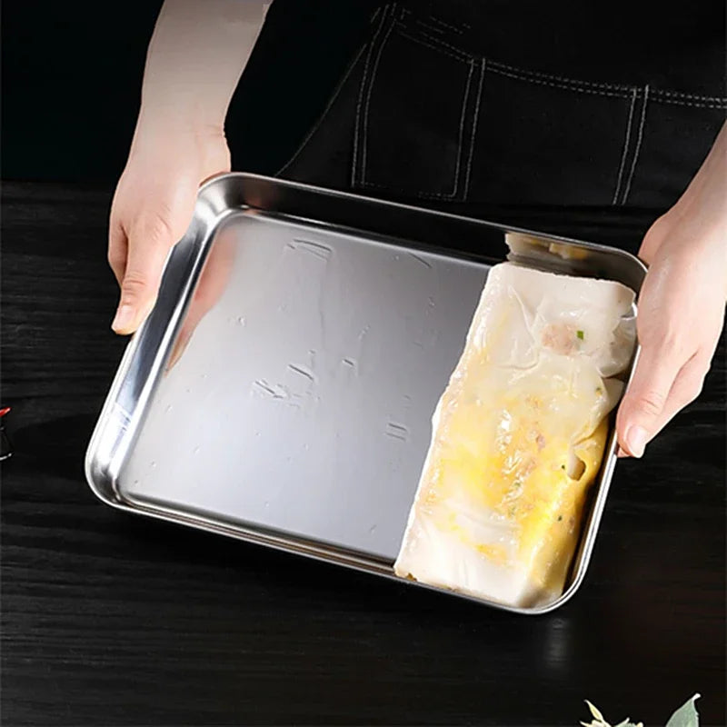 Plateau Inox Rectangle Buffet Pro