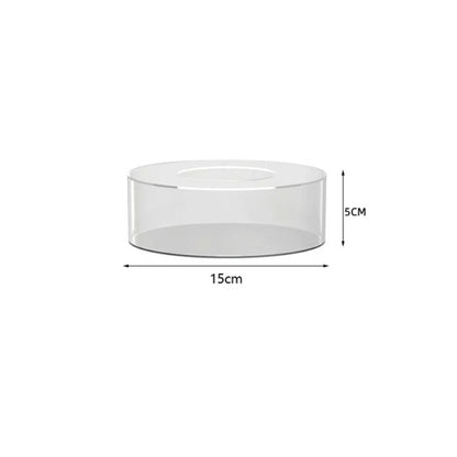 Présentoir Gâteau Acrylique Rond Socle Transparent