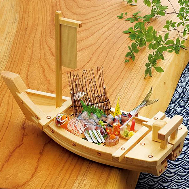 Bateau Sushi Bois Artisanal Pro