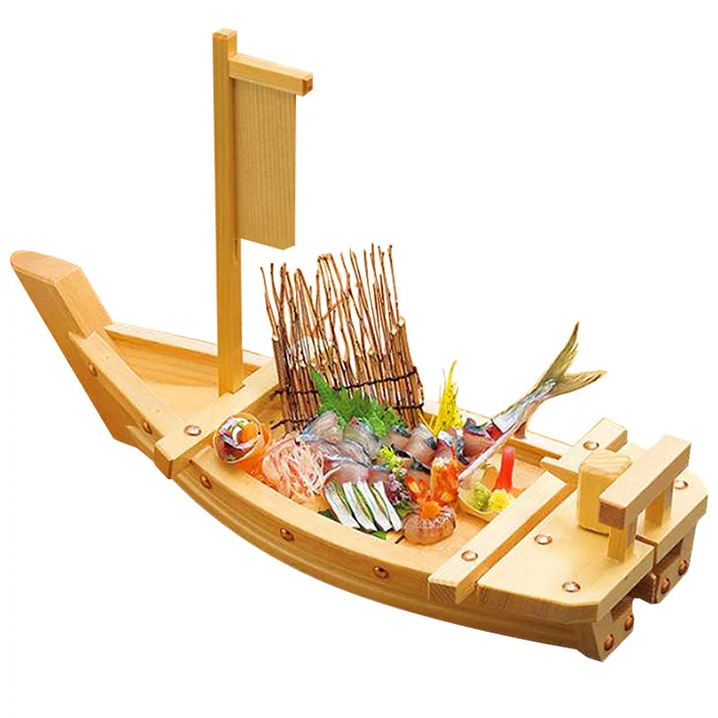 Bateau Sushi Bois Artisanal Pro