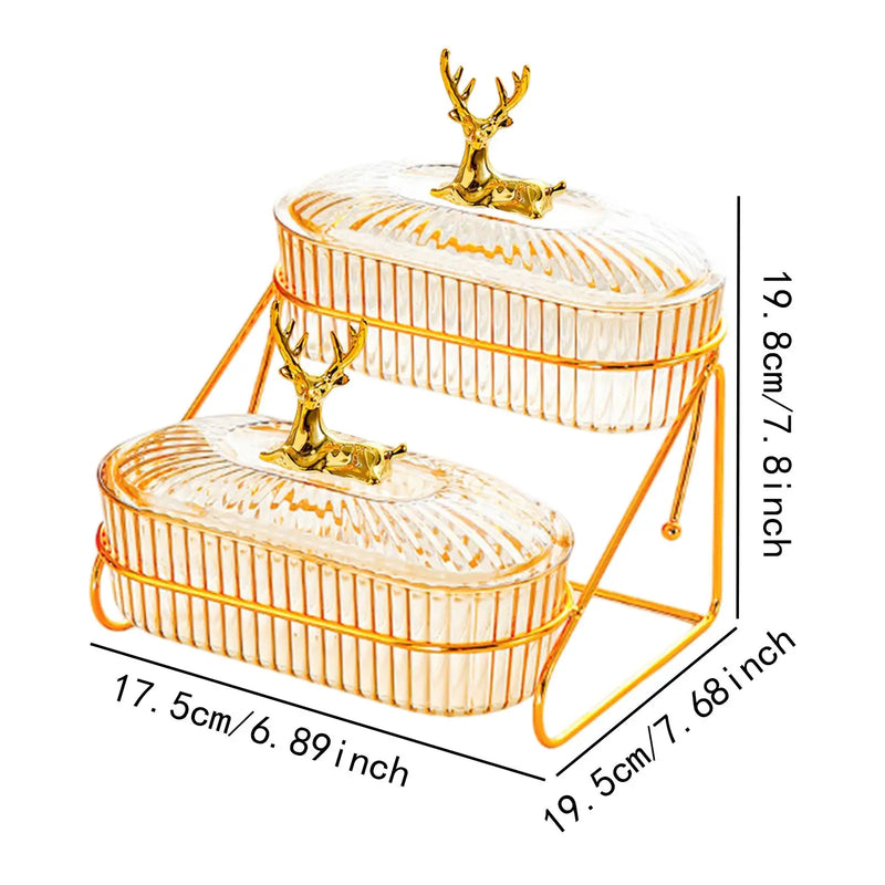 Plateau Fruits Secs Multi-Niveaux Banquet