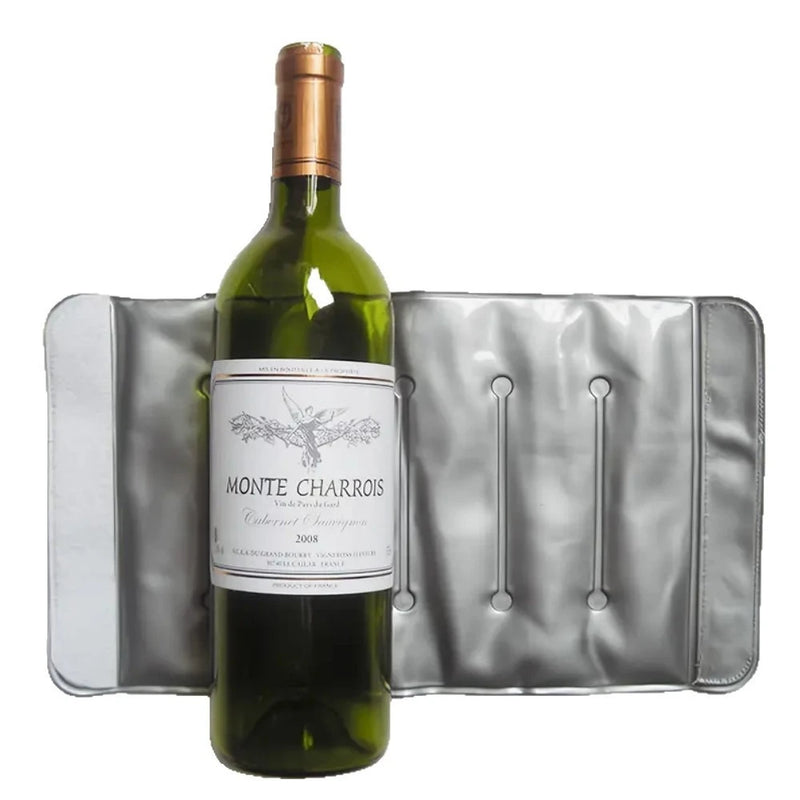 Seau à Champagne Manchon Rafraîchisseur Isotherme Argenté