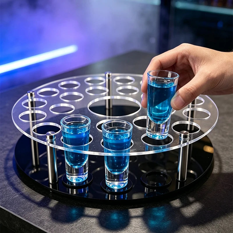 Support Shooters Rond Acrylique