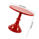 Plateau Gâteau Rouge Décoratif Rond