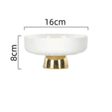 Assiette Céramique Rayée Dessert