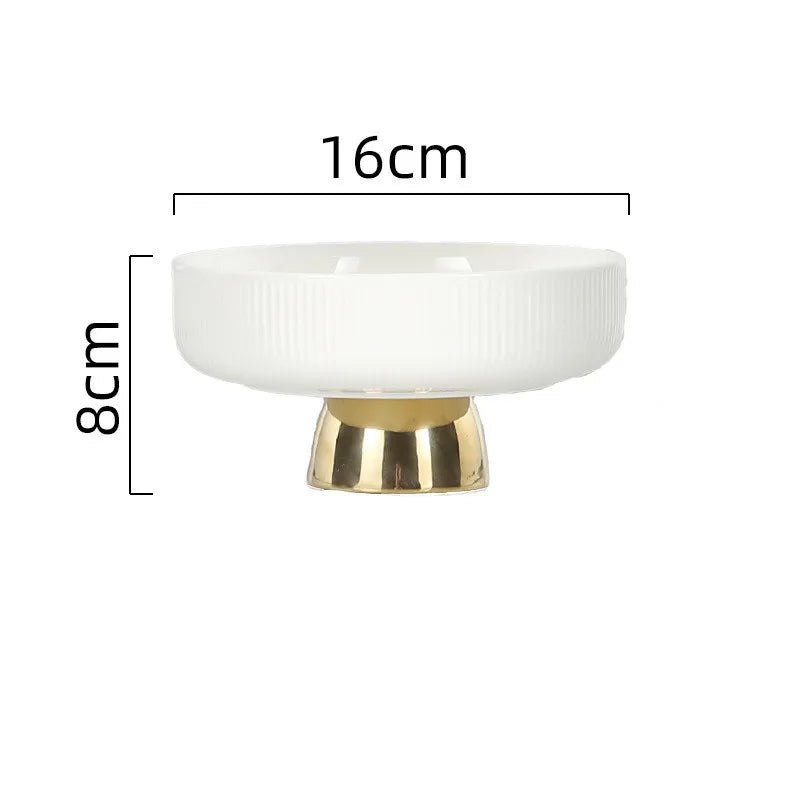 Assiette Céramique Rayée Dessert