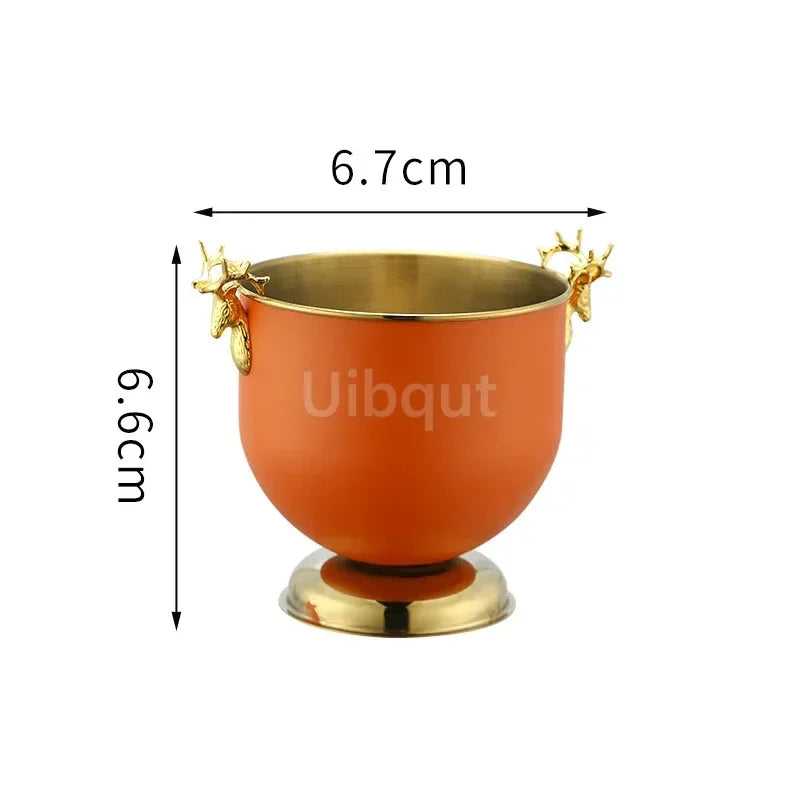 Seau à Champagne Inox Tête Tigre