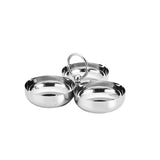 Coupe Service Inox Trois Sections