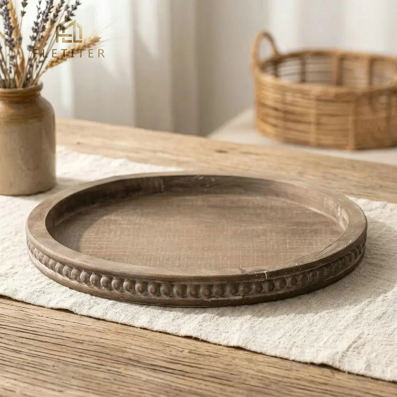 Plateau Bois Rustique Buffet Champêtre