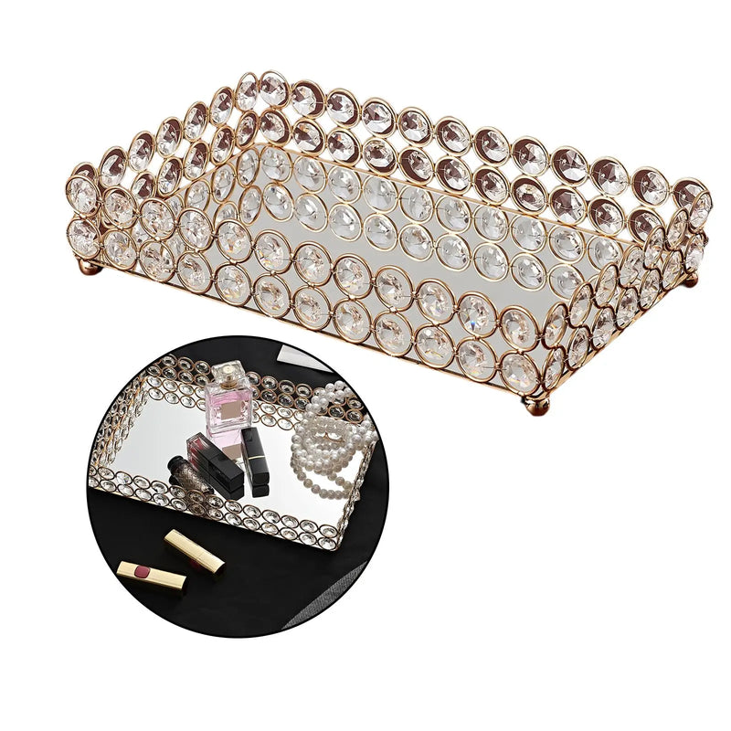 Plateau Miroir Cristal Buffet