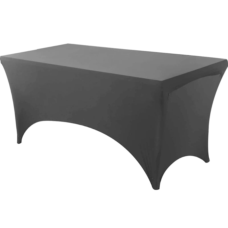 Mantel de licra ajustado, lavable y resistente a las arrugas, funda elástica rectangular para mesas de patio, ideal para eventos, bodas y fiestas