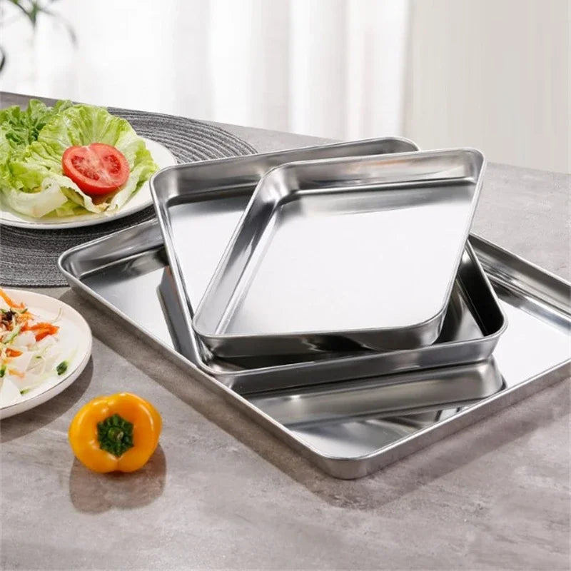 Plateau Inox Rectangle Buffet Pro