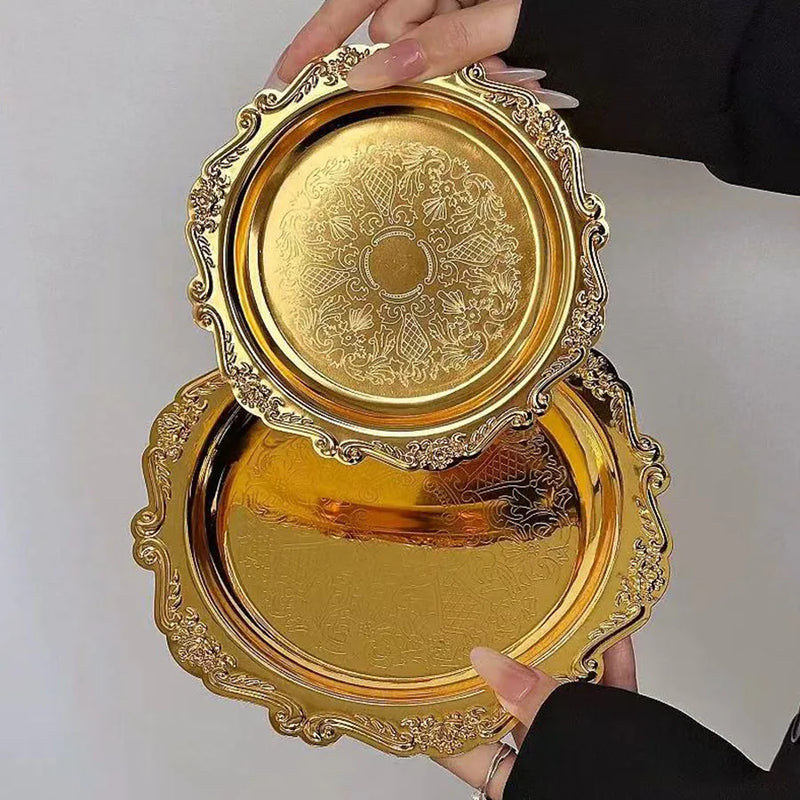 Lot 4 Plateaux Gâteaux Métal