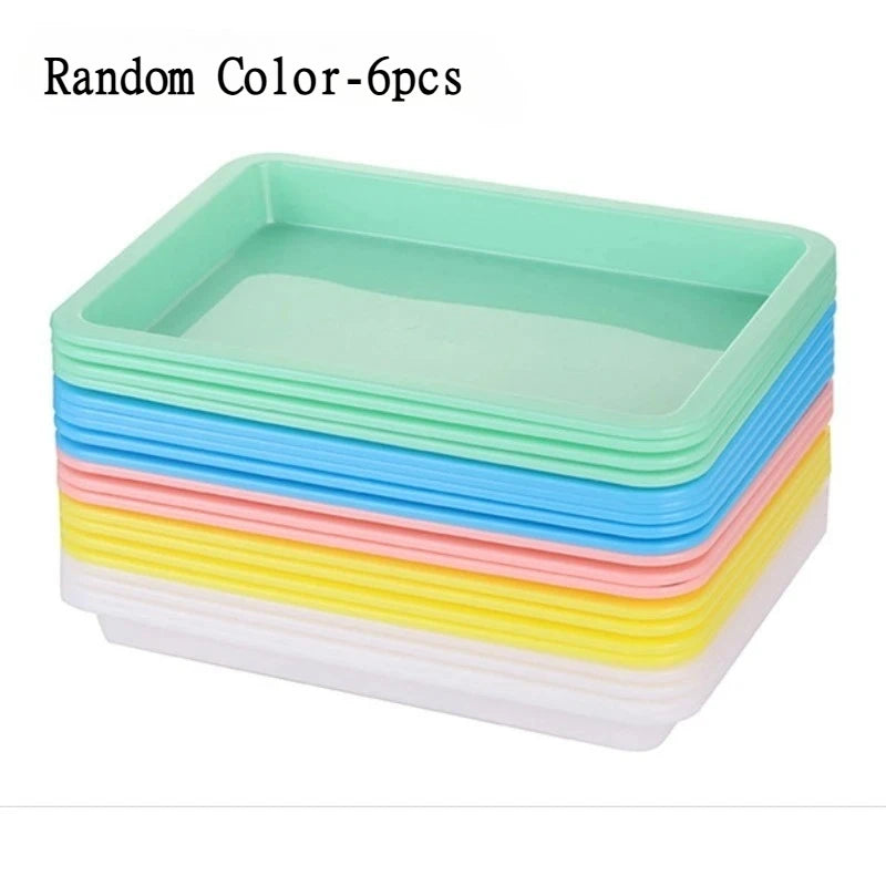 Plateau de Service Plastique Lot de 6