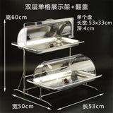 Présentoir Buffet Inox Multi-Compartiments Hôtel