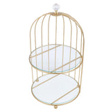 Présentoir Cage Dorée Gâteau Mariage