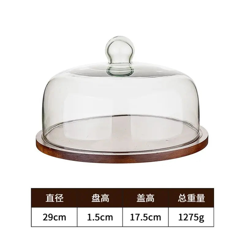 Cloche à Gâteau en Verre Transparent